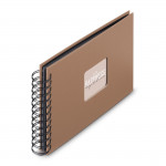 Špirálový album Fine Art, 24x17 cm, 50 čiernych strán, Mousse