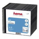 CD Slim Box, 20 ks, transparentný/èierny