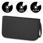 CD/DVD Nylon Wallet 64, black