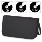 CD/DVD Nylon Wallet 104, black