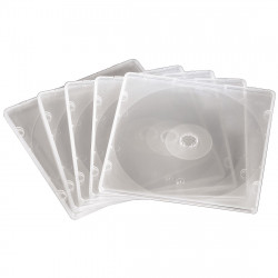 CD Slim Box, PP, 20 pcs./pack, transparent