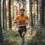 Ľadvinka na mobil, bežecký pás na jogging, reflexný, čierny