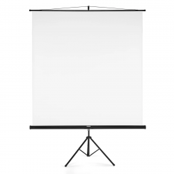 Projekčné plátno 2v1, 180x180 cm, uhlopriečka 255 cm, so statívom, biele