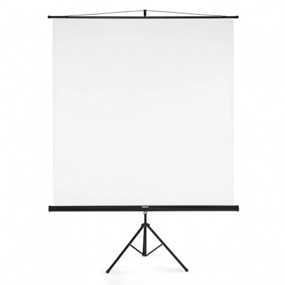 Projekčné plátno 2v1, 180x180 cm, uhlopriečka 255 cm, so statívom, biele