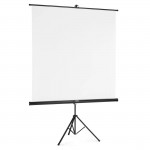 Projekčné plátno 2v1, 155x155 cm, uhlopriečka 219 cm, so statívom, biele
