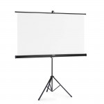 Projekčné plátno 2v1, 155x155 cm, uhlopriečka 219 cm, so statívom, biele