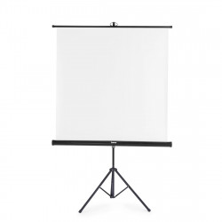 Projekčné plátno 2v1, 125x125 cm, uhlopriečka 177 cm, so statívom, biele