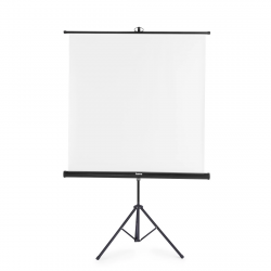 Projekčné plátno 2v1, 125x125 cm, uhlopriečka 177 cm, so statívom, biele