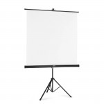 Projekčné plátno 2v1, 125x125 cm, uhlopriečka 177 cm, so statívom, biele