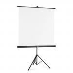 Projekčné plátno 2v1, 125x125 cm, uhlopriečka 177 cm, so statívom, biele Projekčné plátno 2v1, 125x125 cm, uhlopriečka 177 cm, so statívom, biele