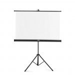 Projekčné plátno 2v1, 125x125 cm, uhlopriečka 177 cm, so statívom, biele