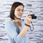 Braid 20, pútko na fotoaparát, dĺžka 20 cm, čierne/oranžové Braid 20, pútko na fotoaparát, dĺžka 20 cm, čierne/oranžové