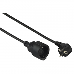 Schuko Extension Cable Profi, 10 m, black