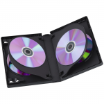 DVD obal na 6 diskov, balenie po 3 kusoch, čierny DVD obal na 6 diskov, balenie po 3 kusoch, čierny
