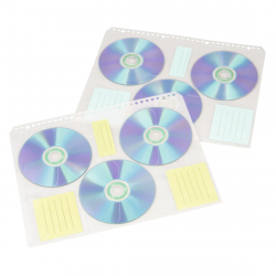Fólia na 6 CD/DVD, DIN A4, balenie 10 ks