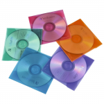 CD/DVD ochranný obal, PP, mix farieb, 50 ks