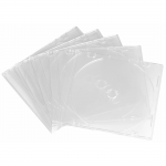 Prázdny slim obal na CD, balenie po 25 kusoch, priehľadný