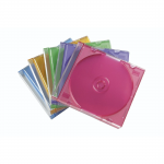 Slim obal na CD, balenie po 25 kusov, farebný Slim obal na CD, balenie po 25 kusov, farebný