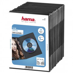 Slim obal na DVD, balenie po 25 ks, čierny