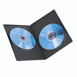 DVD dvojobal slim, balenie po 10 kusov, čierny