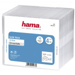 Prázdne CD obaly Slim Pack 4, balenie po 10 kusoch, priehľadné