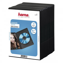 Obal na 1 DVD, čierny, balenie 10 ks