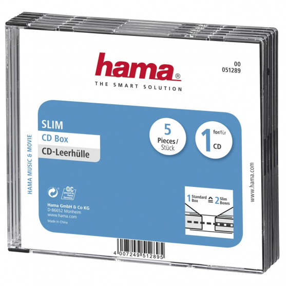 CD box Slim, 5 ks