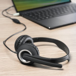 HS-P150 PC Office Headset, Stereo, black