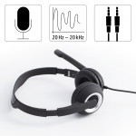 HS-P150 PC Office Headset, Stereo, black