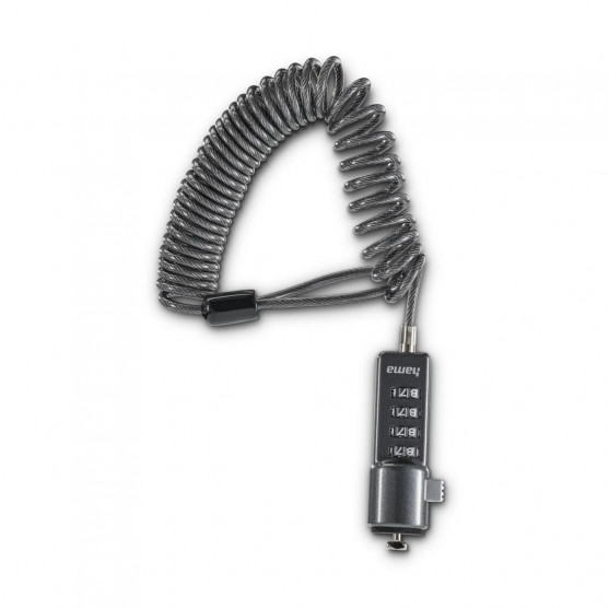 Combination Lock for Netbooks, 4 digits, anthracite