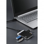 Hama USB 3.1 hub/čítačka kariet s USB-C adaptérom
