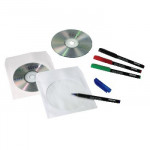 Obaly na CD/DVD z papiera, balenie po 50 kusov, biele