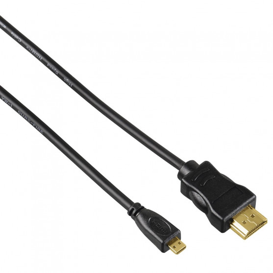 Hama High Speed HDMI Cable, type A plug - type D (micro) plug, Ethernet, 0.5 m