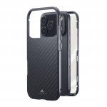 360° Glass kryt, Apple iPhone 17 Pro, sklenený, predný+zadný diel, karbón 360° Glass kryt, Apple iPhone 17 Pro, sklenený, predný+zadný diel, karbón