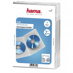Obal na 2 DVD Slim, transparentný, 5 ks