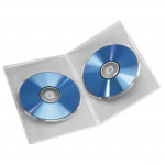 Obal na 2 DVD Slim, transparentný, 5 ks
