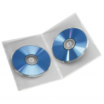 Obal na 2 DVD Slim, transparentný, 5 ks Obal na 2 DVD Slim, transparentný, 5 ks
