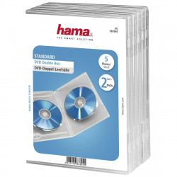 Obal na 2 DVD, transparentný, 5 ks