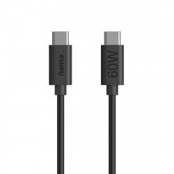 Nabíjací kábel, USB-C - USB-C, 60 W, 1,2 m, čierny