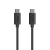 Nabíjací kábel, USB-C - USB-C, 60 W, 1,2 m, čierny
