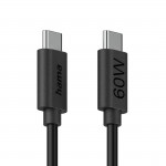 Nabíjací kábel, USB-C - USB-C, 60 W, 1,2 m, čierny