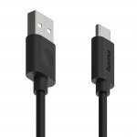 Nabíjací kábel, USB-A - USB-C, 60 W, 1,2 m, čierny