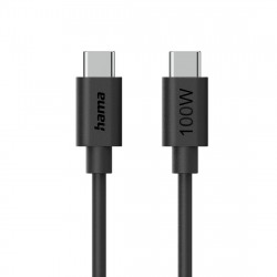 Nabíjací kábel, USB-C - USB-C, 100 W, 1,2 m, čierny