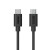 Nabíjací kábel, USB-C - USB-C, 100 W, 1,2 m, čierny