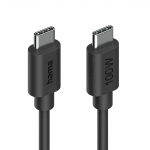 Nabíjací kábel, USB-C - USB-C, 100 W, 1,2 m, čierny