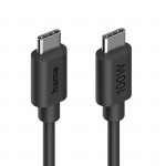 Nabíjací kábel, USB-C - USB-C, 100 W, 1,2 m, čierny Nabíjací kábel, USB-C - USB-C, 100 W, 1,2 m, čierny