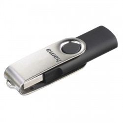 USB kľúč Rotate, USB 2.0, 8GB, 10MB/s, čierna/strieborná