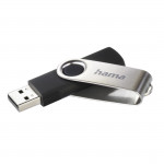 USB kľúč Rotate, USB 2.0, 16GB, 10MB/s, čierna/strieborná