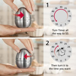 Egg Timer, stainless steel