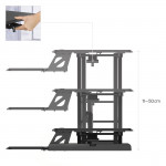 Sit-Stand stolný podstavec pre prácu v stoji a v sede, 80x40 cm Sit-Stand stolný podstavec pre prácu v stoji a v sede, 80x40 cm